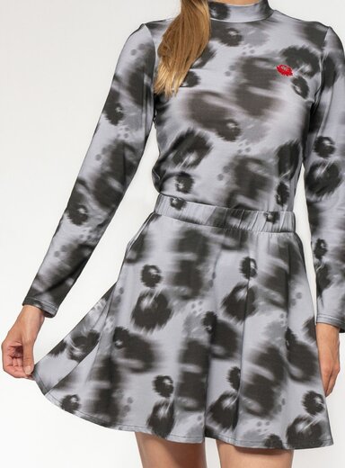 Dámska sukňa krátka s potlačou